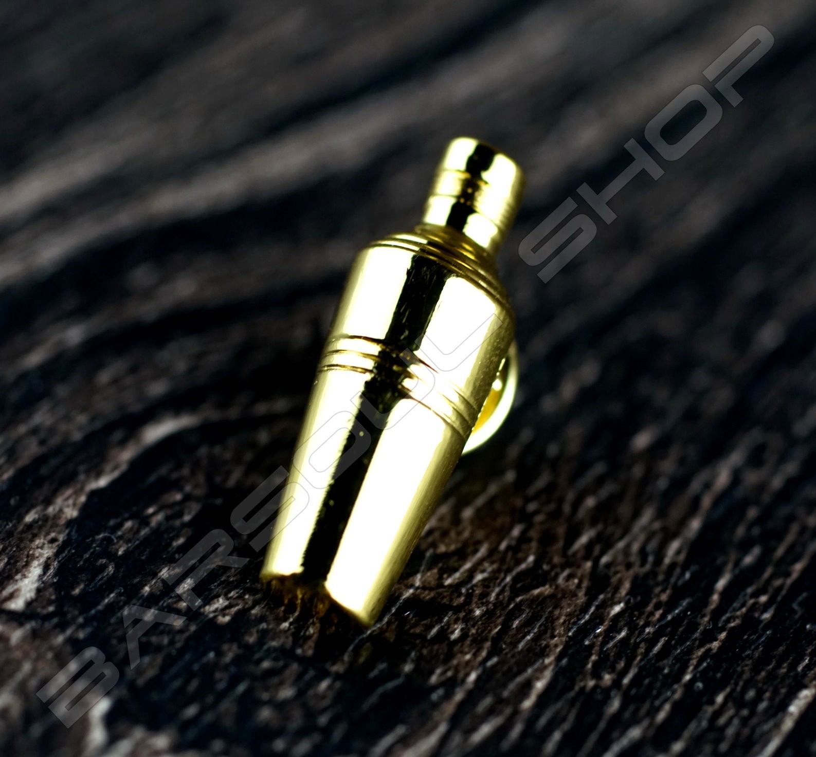 雪克杯造型別針(金) Metal pin gold