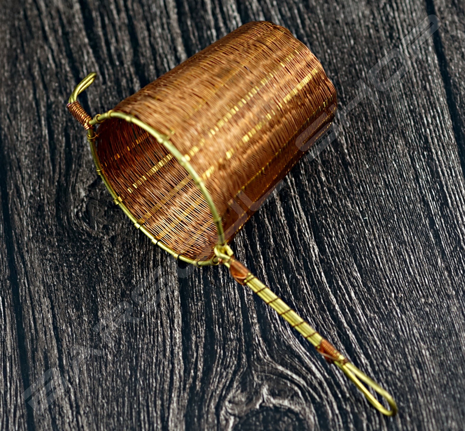 純銅手工編織濾網B Pure copper hand-knitted strainer