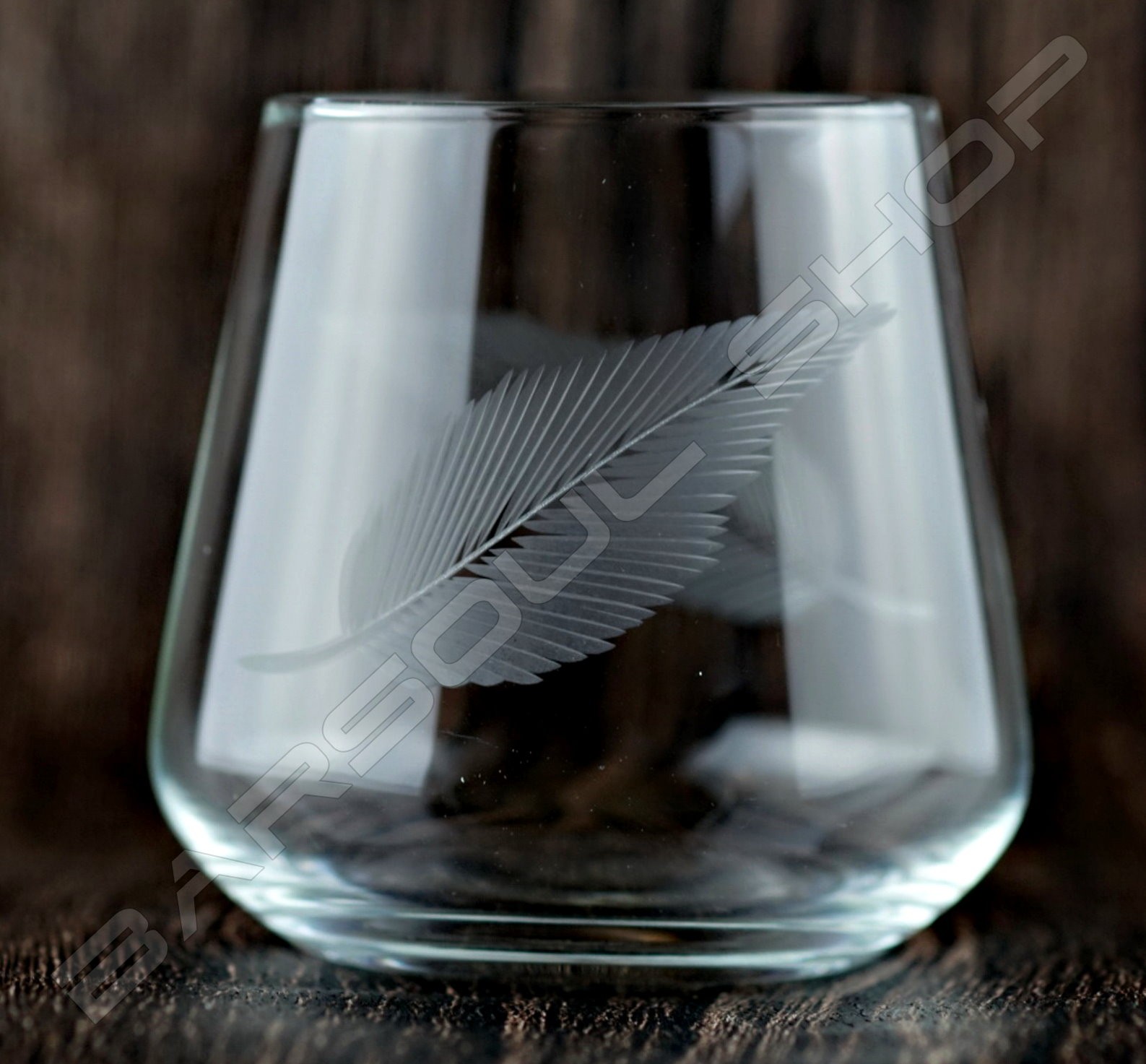 雕刻古典酒杯(葉子)350ml Engraved classical glass(leaf)