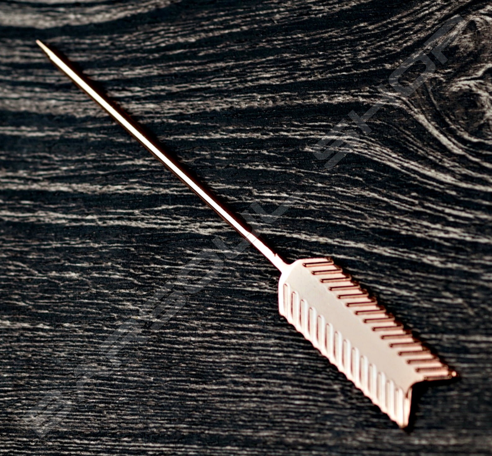 羽毛金屬劍插(玫瑰金) Feather steel cocktail stick(rose gold)
