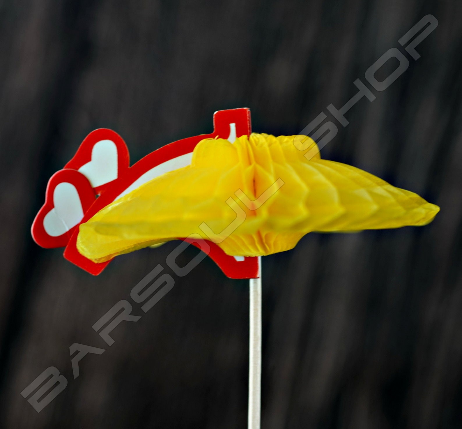 戀愛傘裝飾物插(約100支) Love umbrella cocktail stick