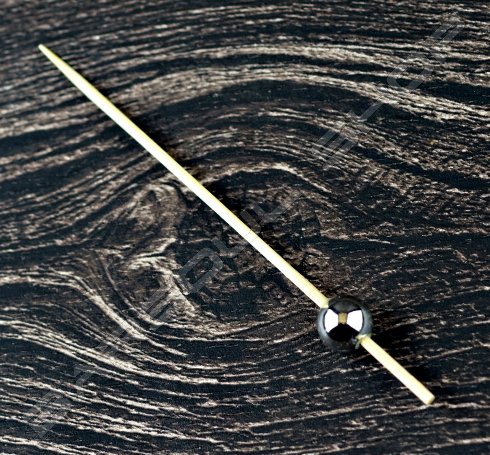 銀色光珠裝飾物插(100mm)約100支 Silver bead cocktail stick