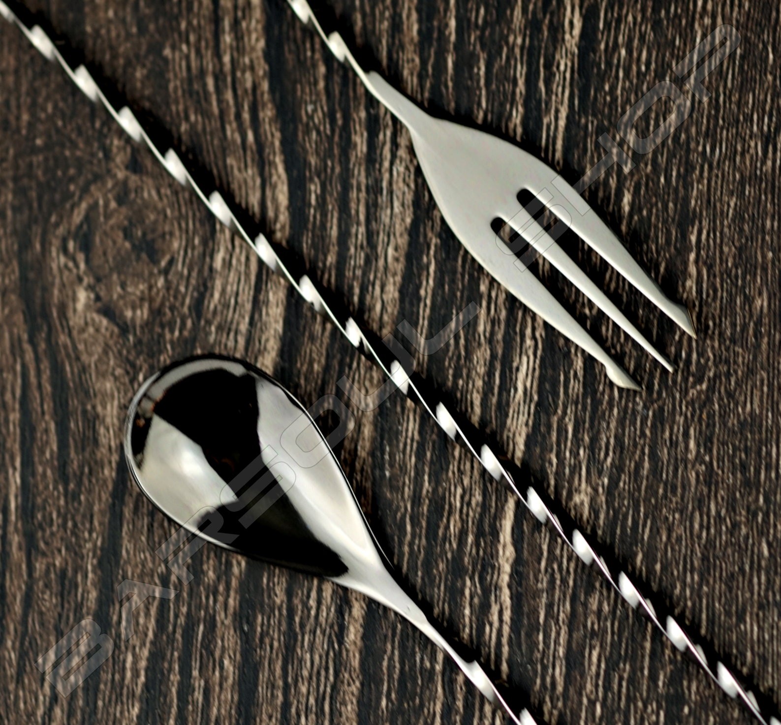 30cm 鍍黑金吧叉匙 Barspoon(plating black)