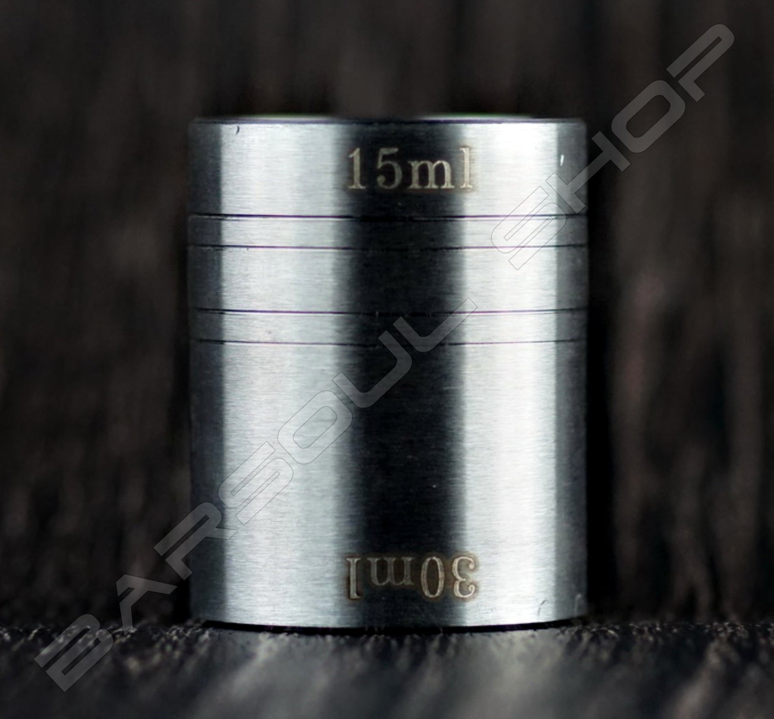 桶狀量酒器15/30ml Barrel jigger matte silver
