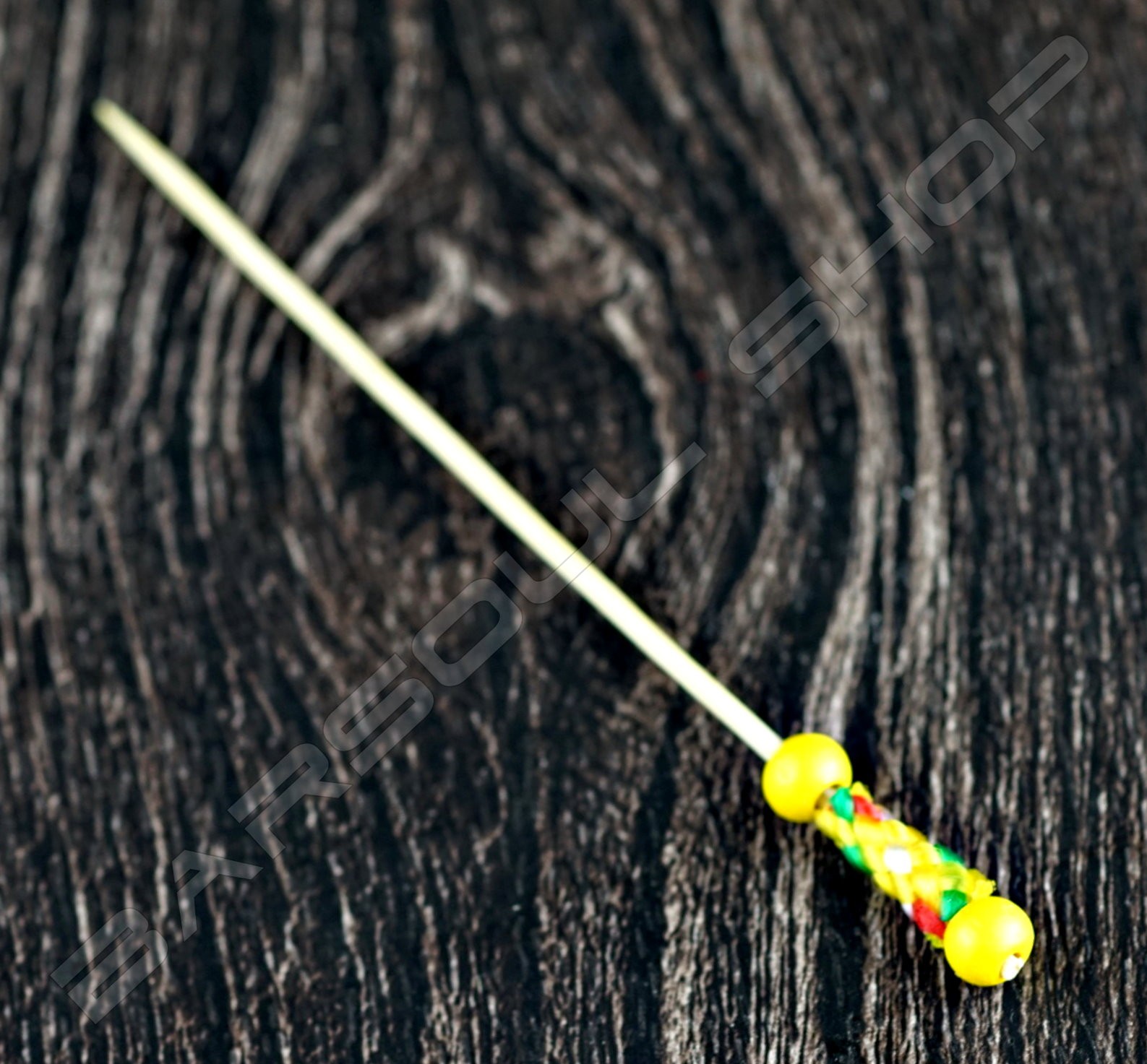 黃柄款裝飾物插(120mm)約100支 yellow handle cocktail stick