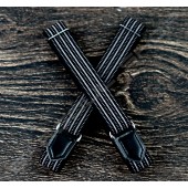【日本直送】日式伸縮皮飾袖環(黑白細紋) Sleeve garters(D28)